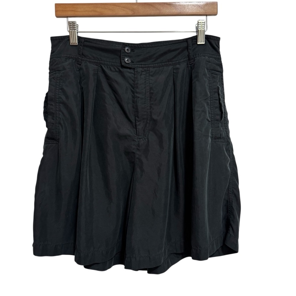 By Anthropologie High Rise Pleated Shorts Women Size 12 Modal Blend Dressy